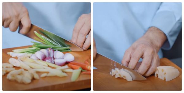 Sơ chế các nguyên liệu khác