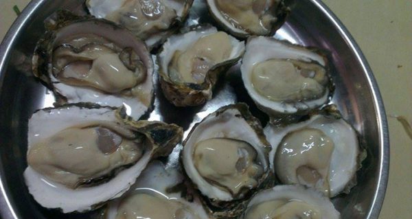 Hàu sạch và tách vỏ