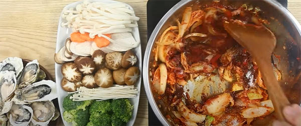 Phi thơm tỏi cho các nguyên liệu vào xào