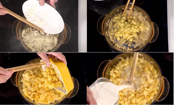 Hầm khoai và bắp