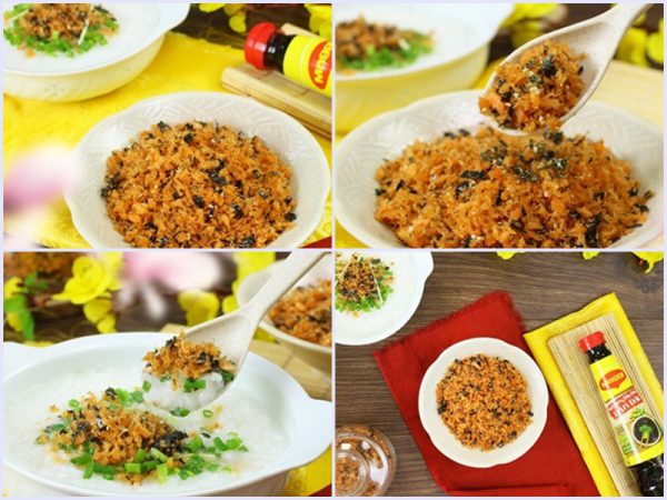 Món ruốc cá hồi rong biển hấp dẫn không bị tanh