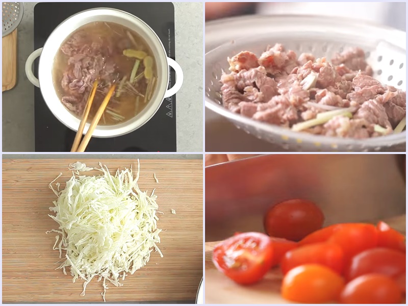 Sơ chế các nguyên liệu khác