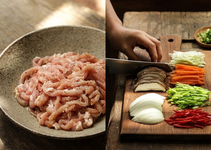 Chuẩn bị phần nguyên liệu
