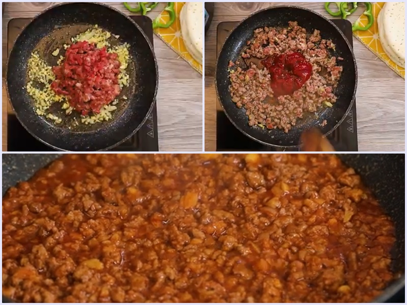 Xào thịt bò bằm