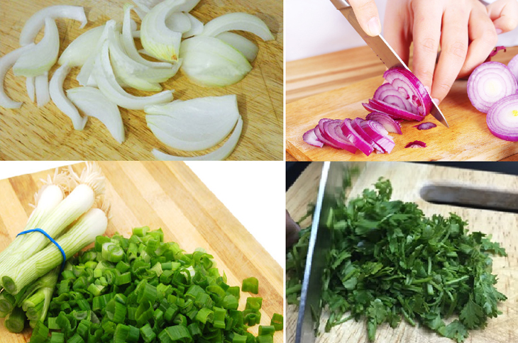 Sơ chế nguyên liệu rau củ