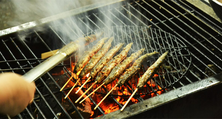 Nướng cá kèo