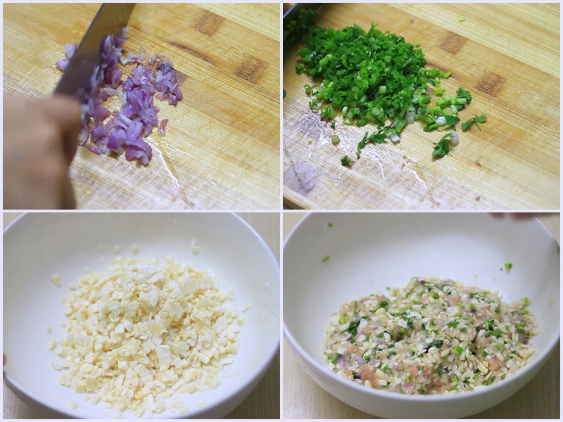 Sơ chế các nguyên liệu