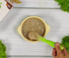 Món cháo thịt bò khoai lang cho bé ăn dặm