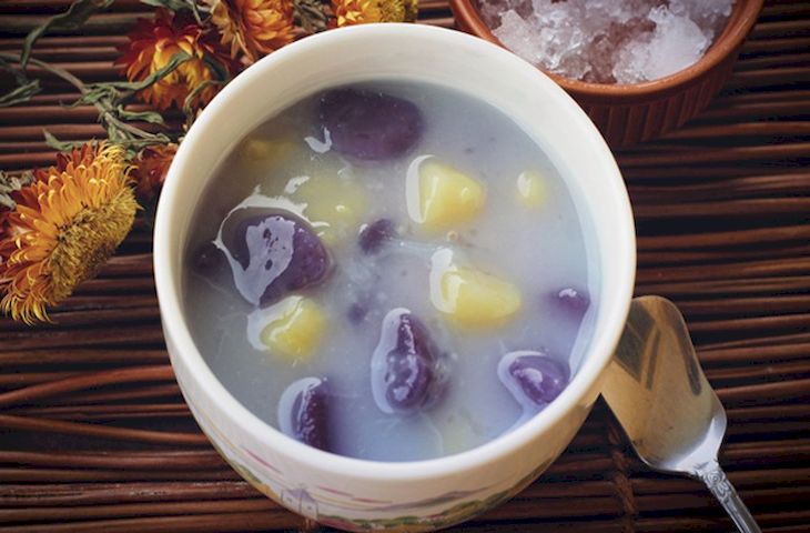 Món chè khoai dẻo thơm mát lạnh giải nhiệt