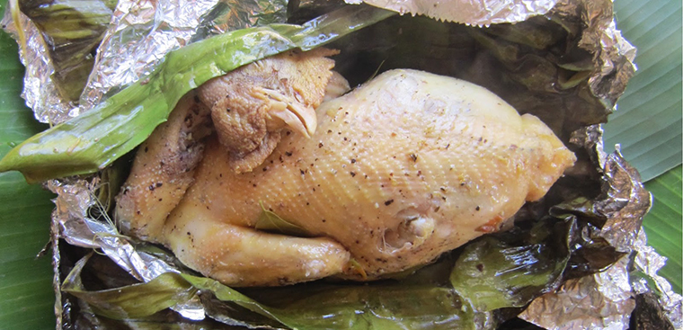 Món gà nướng giấy bạc bằng nồi chiên không dầu