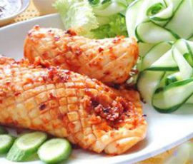 Món mực nướng bằng lò vi sóng cực ngon tại nhà