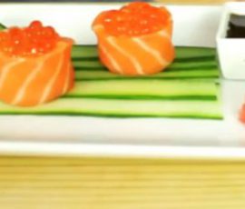 Món sushi cá hồi chuẩn vị Nhật đơn giản tại nhà