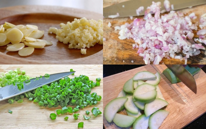 Sơ chế các nguyên liệu