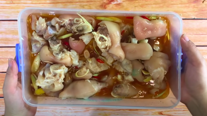 Món chân giò heo ngâm chua ngọt ăn không ngán