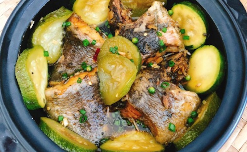 Món cá rô kho bầu ngon ngọt lạ miệng