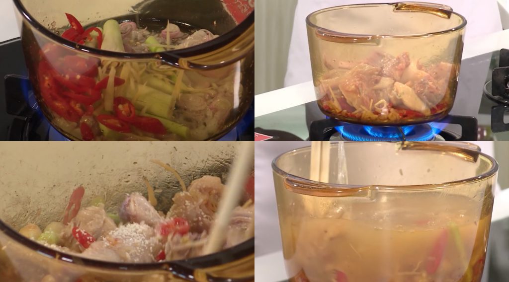 Nấu nước dùng lẩu