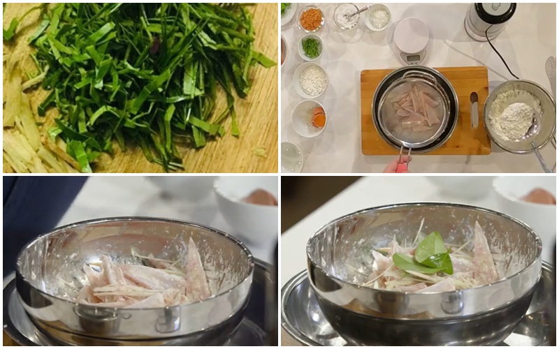 Sơ chế các nguyên liệu