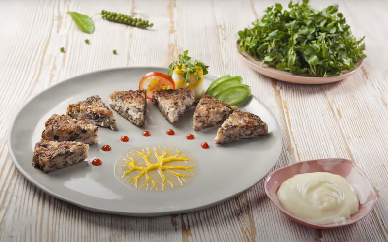 Món chả cua nấm hương giòn ngọt bổ dưỡng