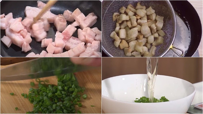 Sơ chế các nguyên liệu