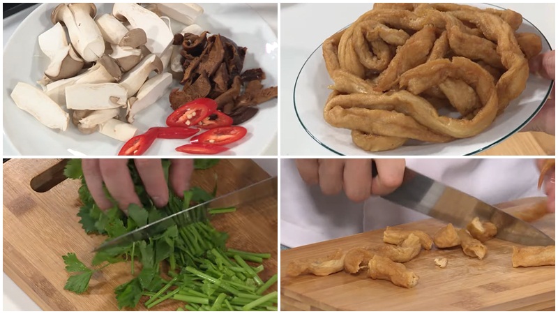 Sơ chế các nguyên liệu