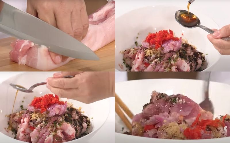 Sơ chế và ướp thịt