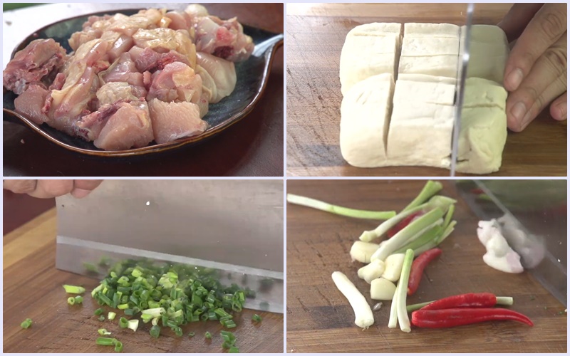Sơ chế các nguyên liệu