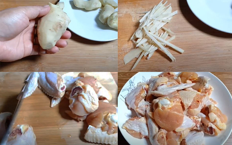 Sơ chế các nguyên liệu