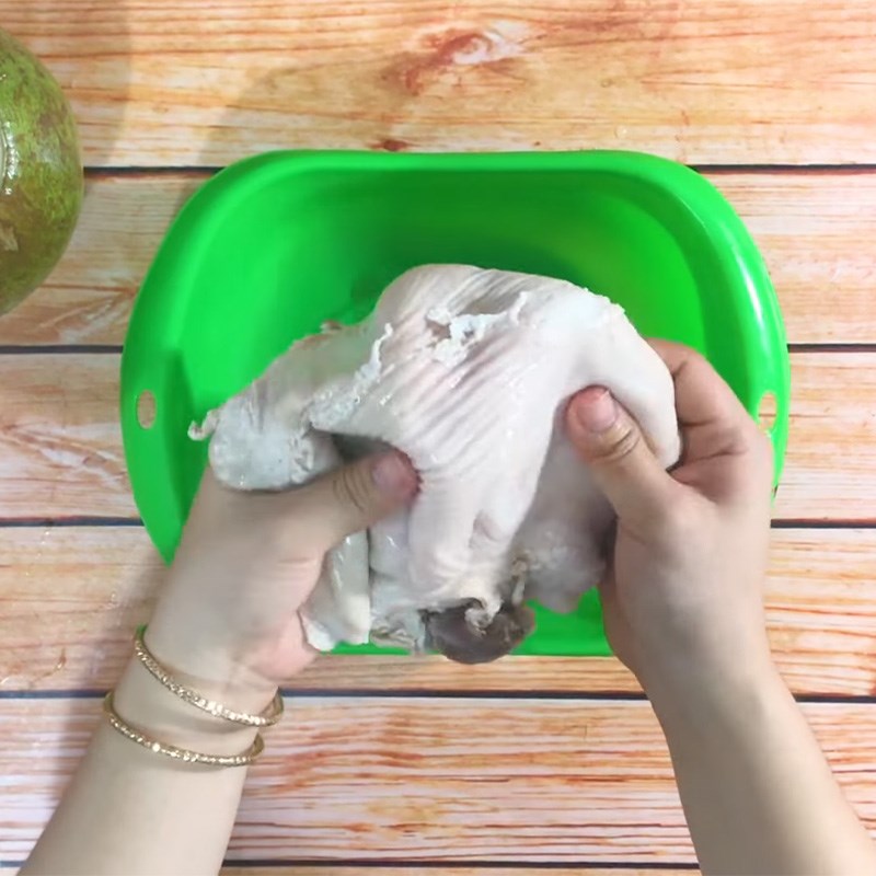 Bao tử mua về làm sạch