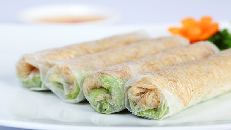 Món bì cuốn chay thanh đạm ngon khó cưỡng
