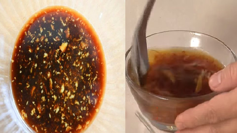 Pha nước chấm chua ngọt.