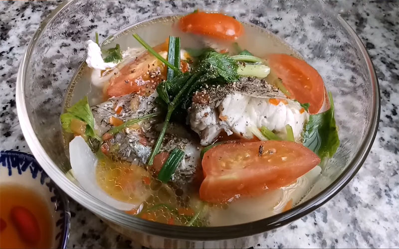 Món canh cá chẽm nấu ngót cho bữa ăn thêm tròn vị