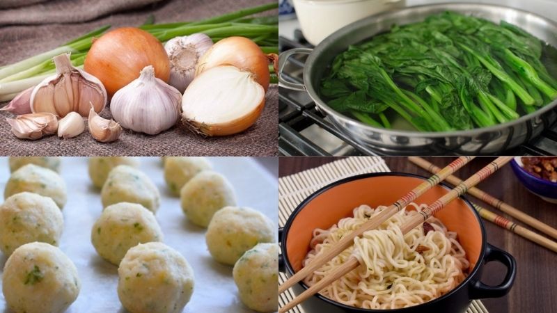 Chế biến mì sốt nấm cay