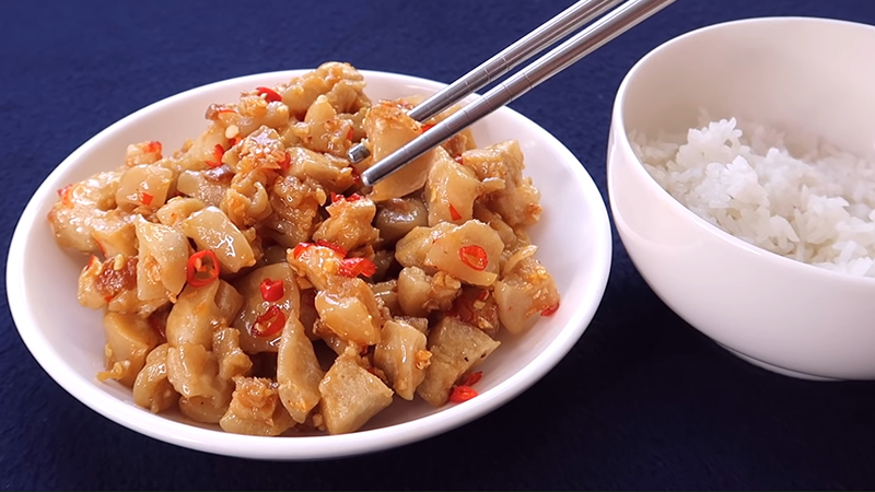 Món tóp mỡ cháy tỏi nước mắm ớt vàng ươm giòn rụm