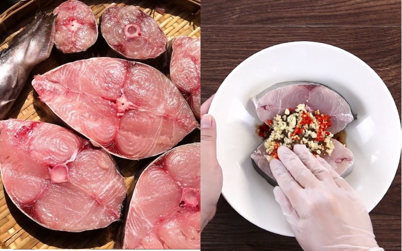 Sơ chế và ướp cá thu