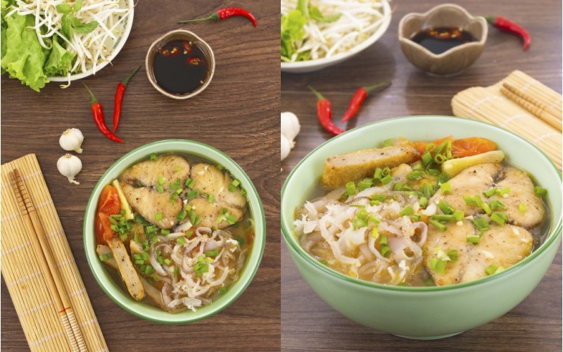 Nấu nước dùng với đầu cá thu