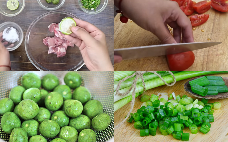 Sơ chế các nguyên liệu