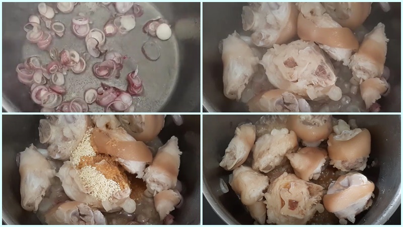 Xào sơ gio heo