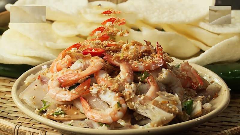 Món gỏi mít non tôm thịt lạ miệng chống ngán