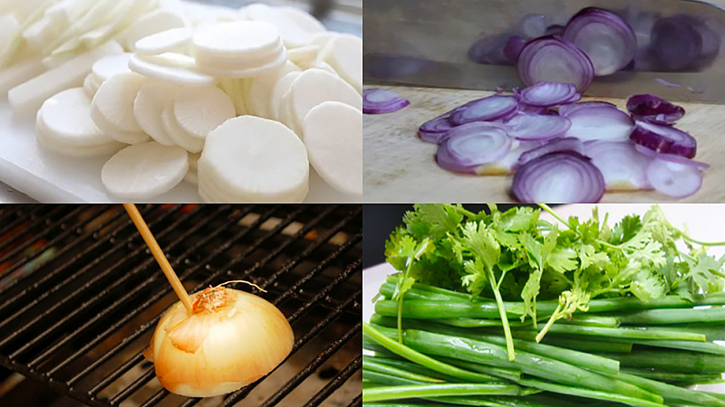 Sơ chế các nguyên liệu khác