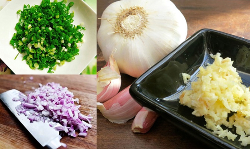 Sơ chế các nguyên liệu khác