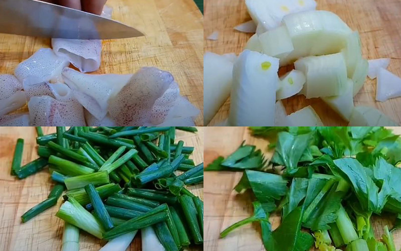 Sơ chế các nguyên liệu