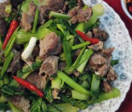 Món bò xào cải thìa vừa ngon vừa bổ dưỡng