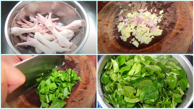 Sơ chế các nguyên liệu