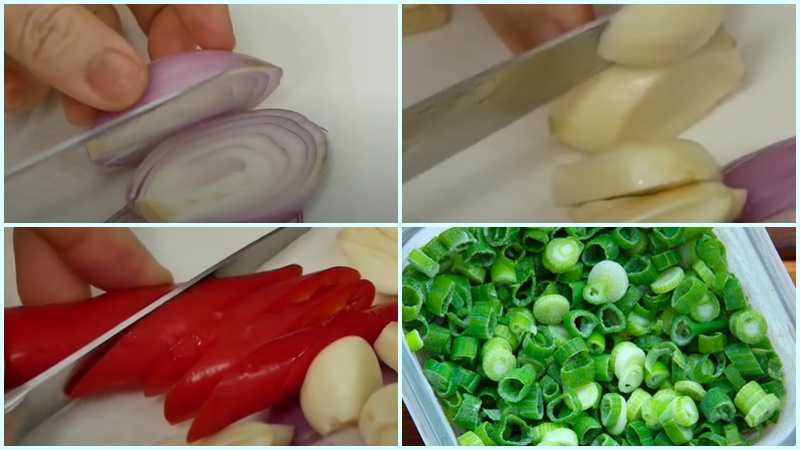 Sơ chế các nguyên liệu khác
