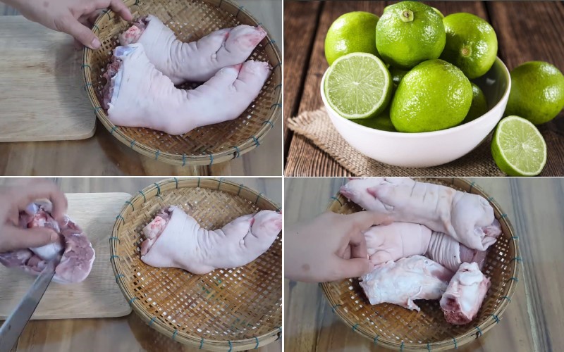 Sơ chế chân giò