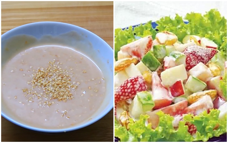 Nước sốt chua ngọt trộn salad cực ngon