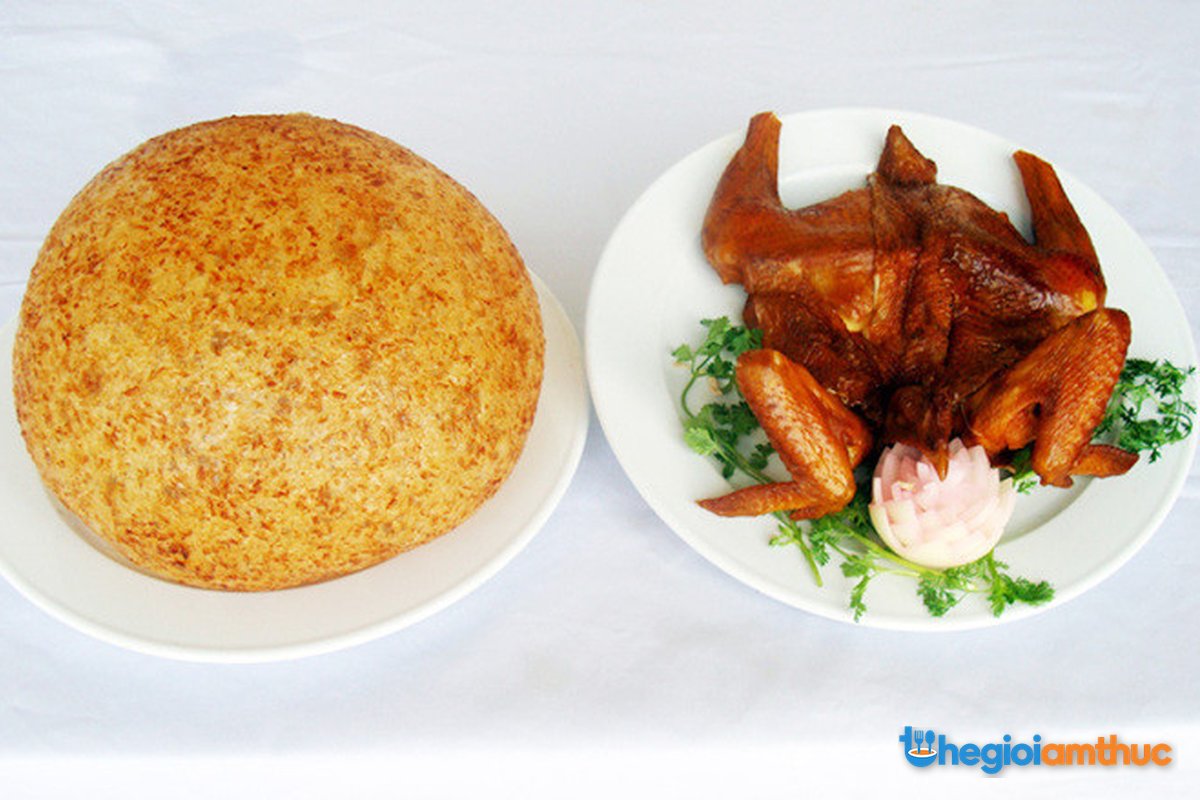 Gà thả vườn nướng và xôi chiên phồng – món ngon đặc sản Đồng Nai